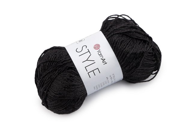 Bavlněná pletací příze Style s viskozovým vláknem 50 g