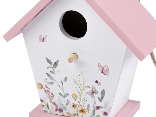 Dřevěná ptačí budka malovaná