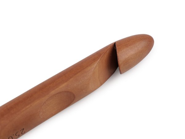 Háček na háčkování dřevěný vel. 25