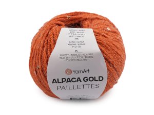 Pletací příze Alpaca Gold s flitry 50 g