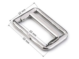 Kalhotová přezka / posunovač šíře 22 mm
