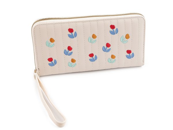 Dámská peněženka vyšívaná 10x19 cm