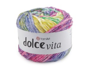 Pletací žinylková příze Dolce Vita 150 g