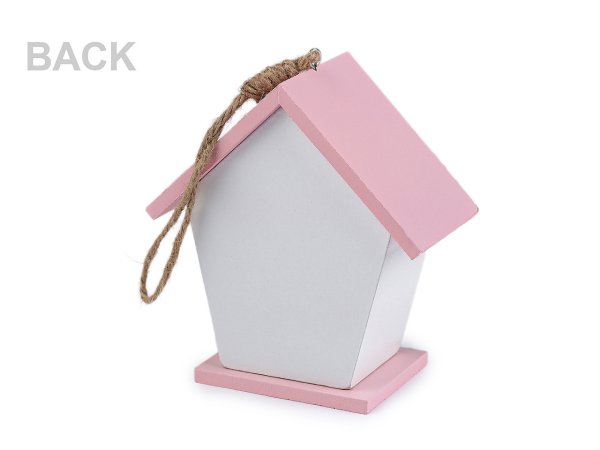 Dřevěná ptačí budka malovaná