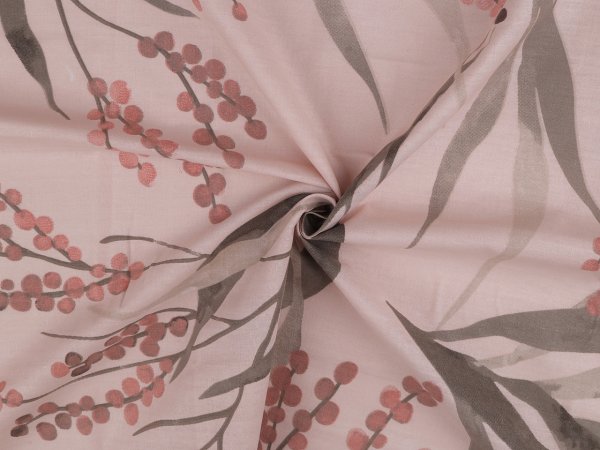 Bavlněná látka / plátno listy / rostliny šíře 220 cm