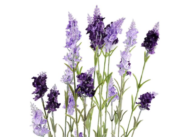 Umělá levandule v proutěném květináči, výška 78 cm