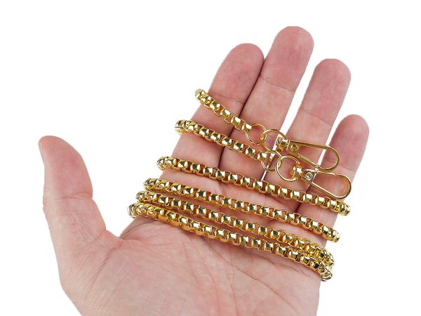 Řetízek na kabelky a mobilní telefony s karabinou délka 120 cm