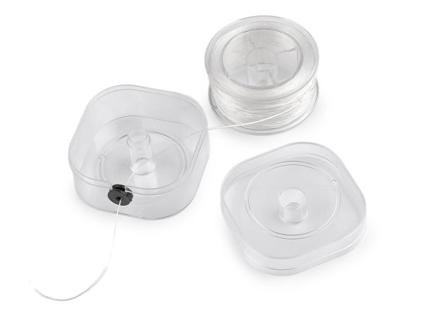 Pruženka / gumička plochá šíře 0,8 mm krabička s odvíjením