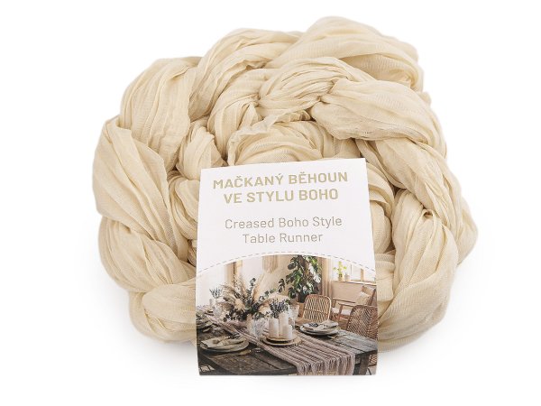 Mačkaný běhoun ve stylu boho pro svatby a oslavy 0,5x3 m