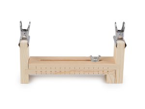 Dřevěný stav na pletení náramků a náhrdelníků, nastavitelný