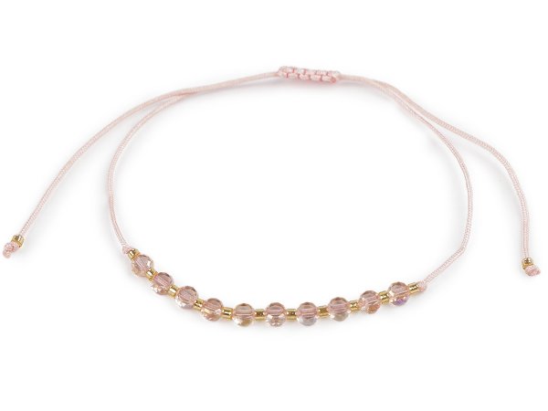 Náramek shamballa broušené korálky s AB efektem