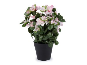 Umělá azalka v květináči