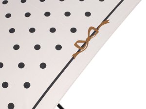 Dámský vystřelovací deštník s puntíky a perlami
