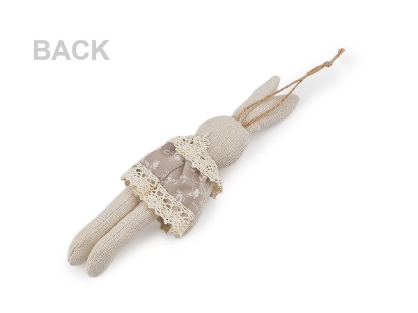 Textilní velikonoční zajíček k zavěšení