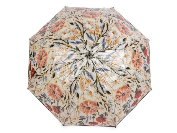 Dámský vystřelovací deštník květy