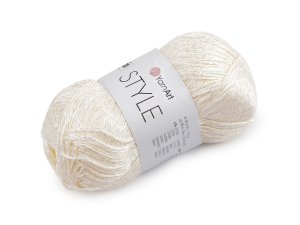 Bavlněná pletací příze Style s viskozovým vláknem 50 g