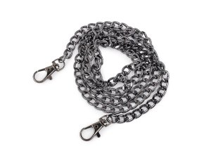 Řetízek na kabelky s reliéfem, s karabinou, délka 120 cm