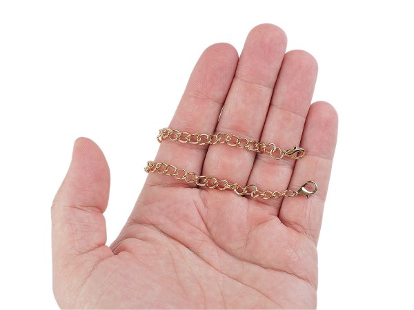 Kovový řetízek na kabelky i oděvy délka 23 cm