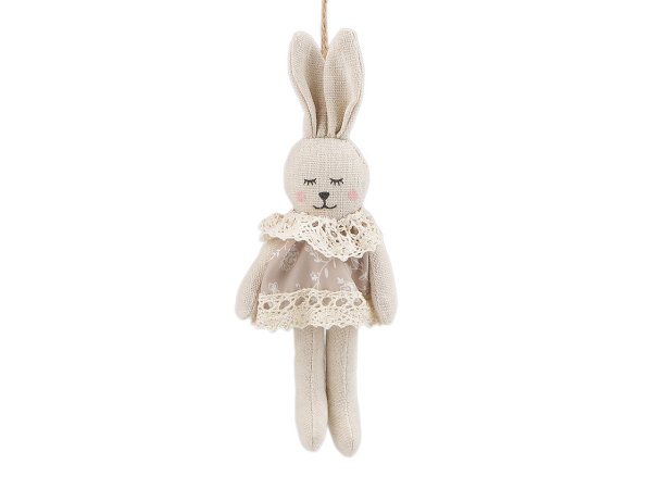 Textilní velikonoční zajíček k zavěšení