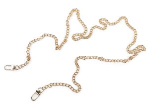 Řetízek na kabelky s karabinou délka 125 cm, šíře 6 mm