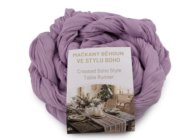 Mačkaný běhoun ve stylu boho pro svatby a oslavy 0,5x3 m