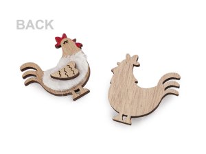 Dřevěná slepička k aranžování