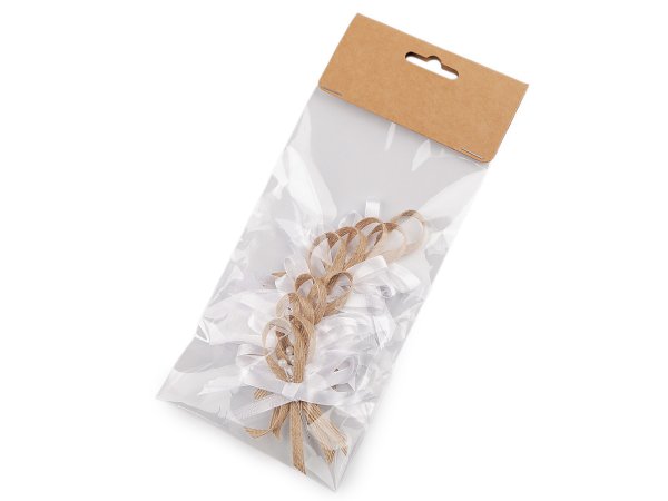 Svatební jutová mašlička / vonička