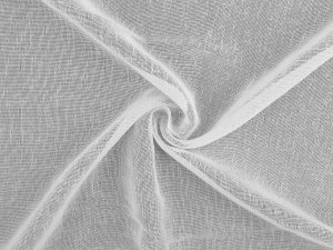 Záclona / voál s olůvkem se strukturou připomínající len šíře 300 cm