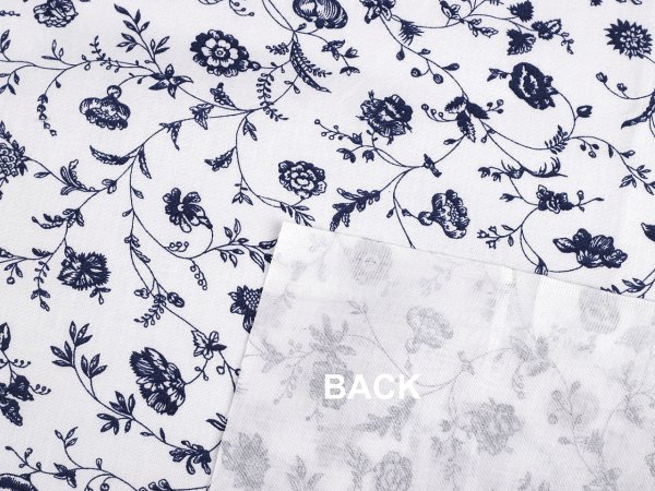 Bavlněná látka / plátno rostliny / květy