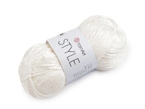 Bavlněná pletací příze Style s viskozovým vláknem 50 g