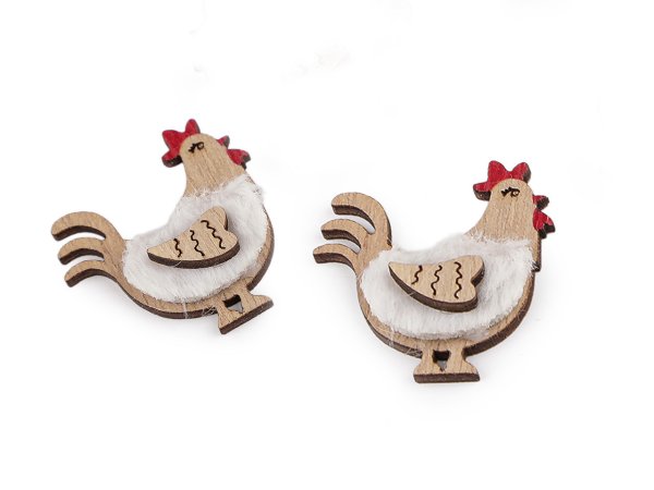 Dřevěná slepička k aranžování