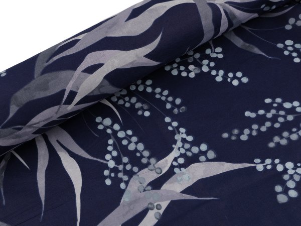 Bavlněná látka / plátno listy / rostliny šíře 220 cm