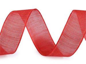 Plátnová stuha s vlascem šíře 25 mm