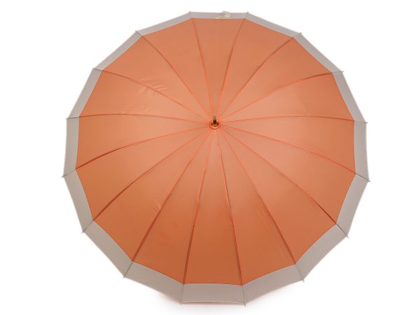 Velký rodinný deštník s dřevěnou rukojetí