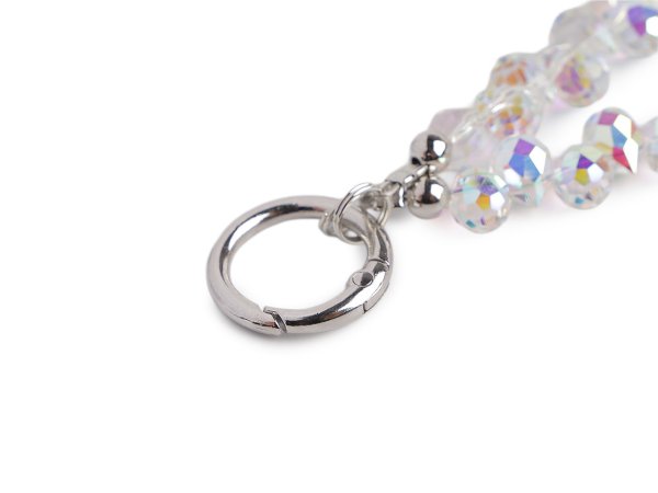 Přívěsek na mobil ze skleněných korálků