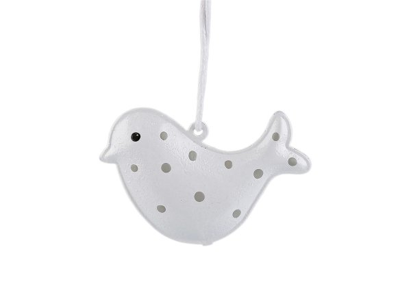 Kovový ptáček k zavěšení 3D