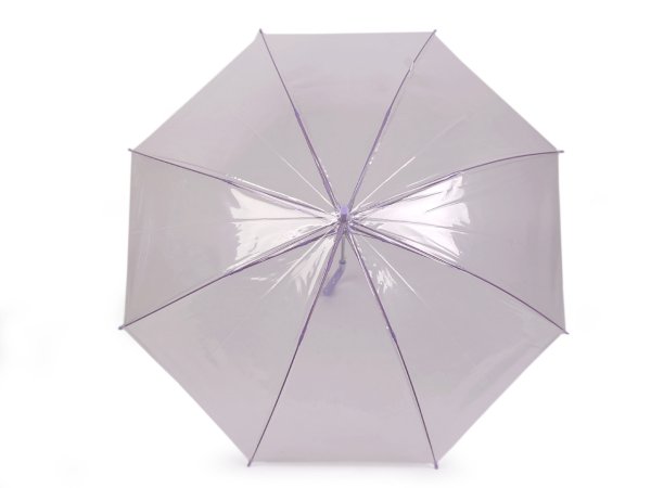 Dámský / dívčí průhledný vystřelovací deštník