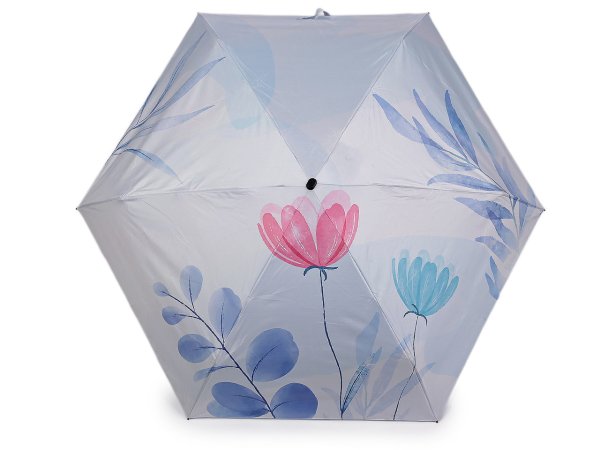 Dámský mini skládací deštník květy