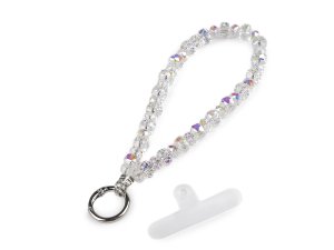 Přívěsek na mobil ze skleněných korálků