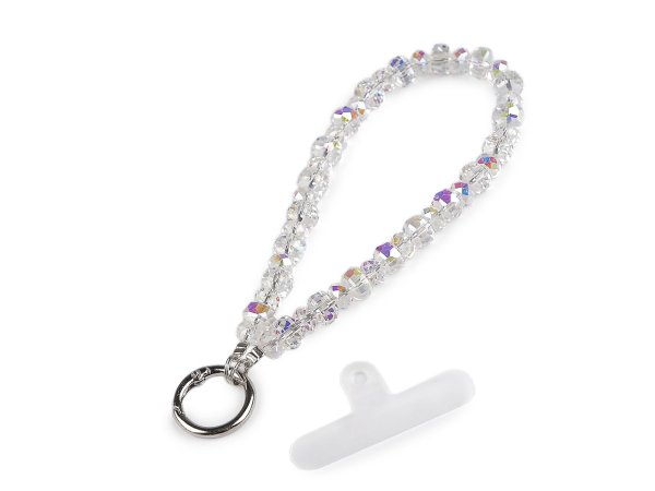 Přívěsek na mobil ze skleněných korálků