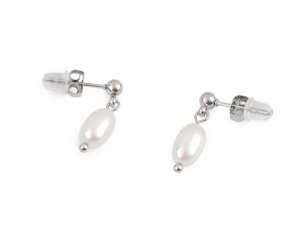 Perlové náušnice z nerezové oceli