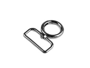 Kovová karabina otočná, průvlek 32 mm