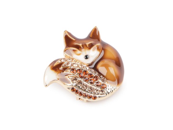 Brož včela, krab, liška, beruška