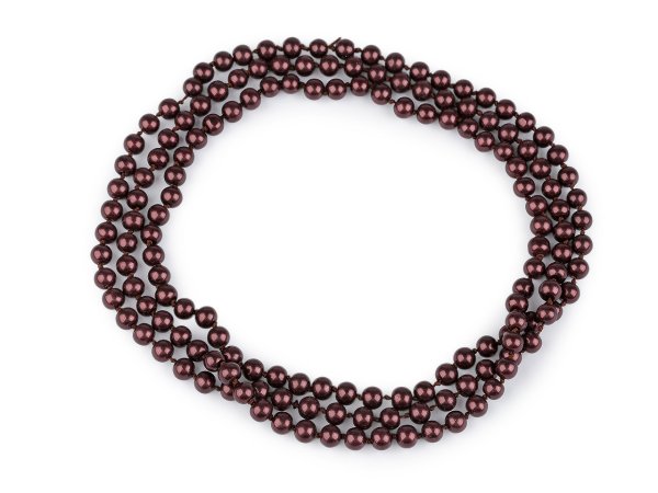 Perlový náhrdelník dlouhý, retro