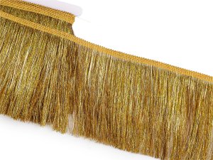 Třásně metalické husté šíře 15 cm