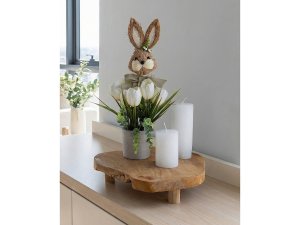 Zápich velikonoční zajíček slaměný