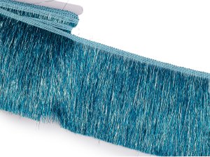 Třásně metalické husté šíře 15 cm