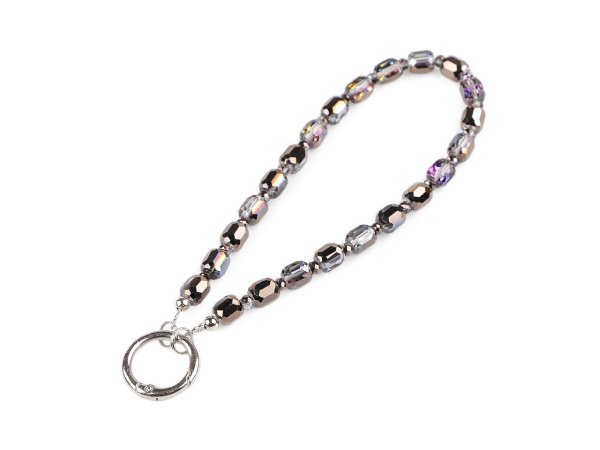 Přívěsek na mobil ze skleněných korálků