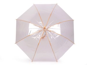 Dámský / dívčí průhledný vystřelovací deštník