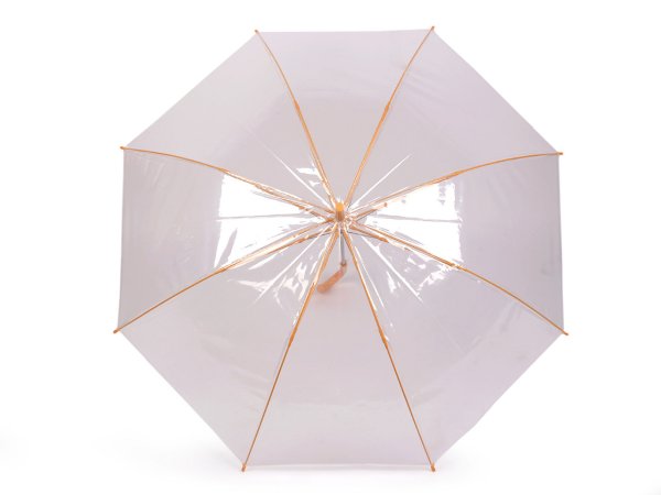 Dámský / dívčí průhledný vystřelovací deštník